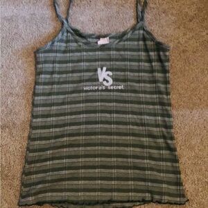 Vintage Victoria's Secret Green Plaid Tank Top